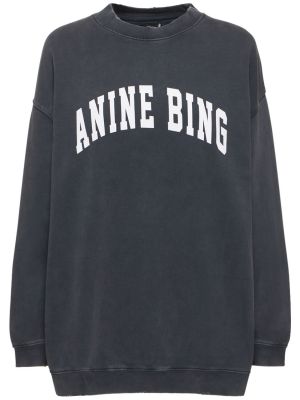 Bluza bawełniana Anine Bing czarna