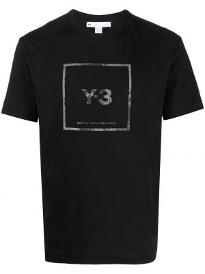 Tricou cu imagine Y-3 negru