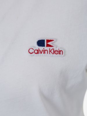 Tricou Calvin Klein Jeans alb