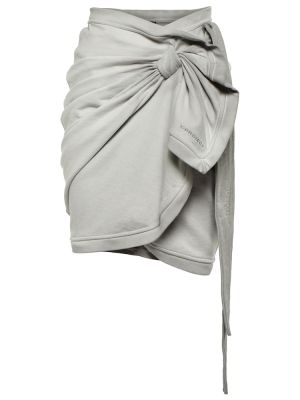 Mini falda de algodón Y/project gris