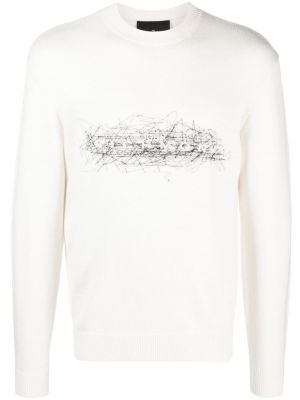 Вълнен пуловер John Richmond бяло