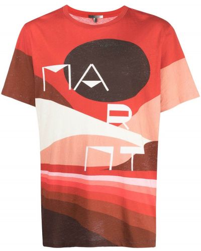 Camiseta con estampado Isabel Marant étoile rojo