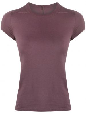 Kokvilnas t-krekls Rick Owens violets