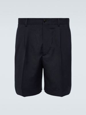 Pantalones cortos de lana Acne Studios azul