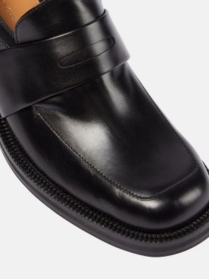 Pantofi loafer din piele Dries Van Noten negru