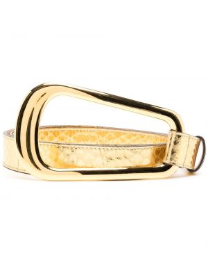 Kožený pásek Michael Kors Collection zlatý