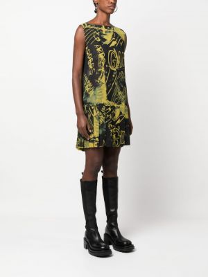 Průsvitné šaty bez rukávů s potiskem Jean Paul Gaultier Pre-owned