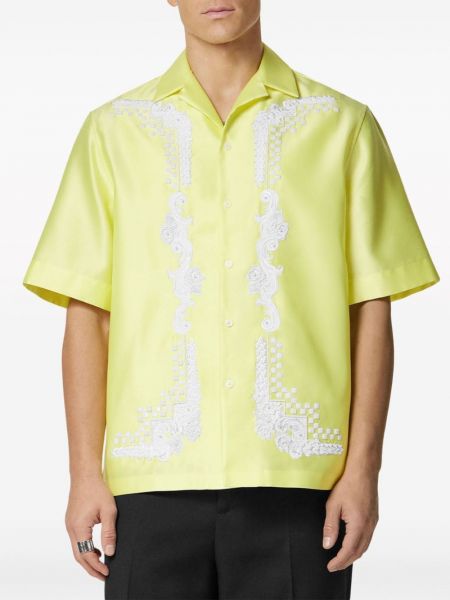 Gėlėta marškiniai Versace geltona