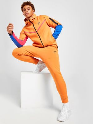 Nike Tech Fleece Joggers - Orange - Mens, Orange