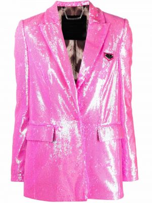 Blazer s cekini Philipp Plein roza