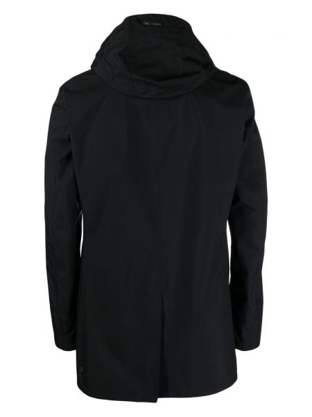 Manteau à capuche imperméable Herno noir