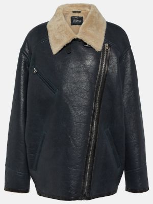 Usnjena jakna Isabel Marant črna