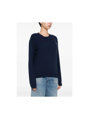 Sweter bawełniany A.p.c. niebieski