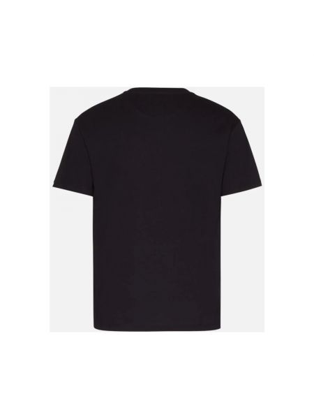 Camisa de algodón con estampado Valentino negro