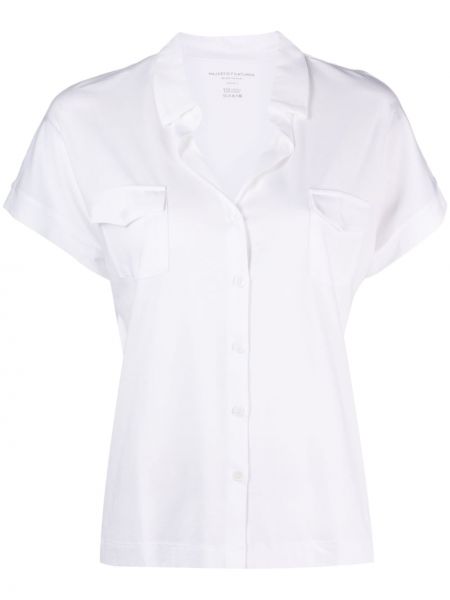 Camicia di cotone Majestic bianco