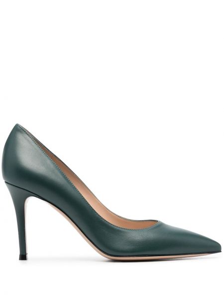 Lær pumps Gianvito Rossi grønn