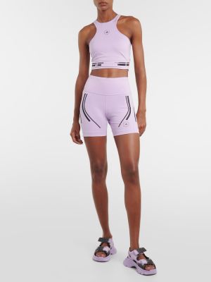 Pantalones cortos deportivos Adidas By Stella Mccartney violeta
