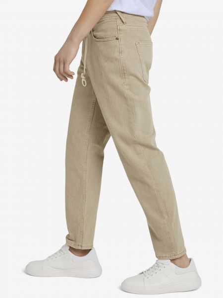 Priliehavé džínsy s rovným strihom Tom Tailor Denim béžová