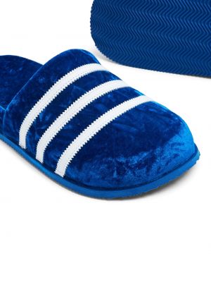 Sametové polobotky Adidas modré