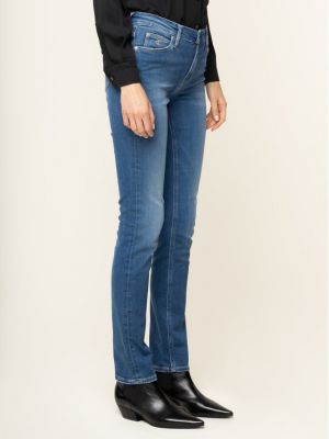 Prigludę skinny fit džinsai slim fit Calvin Klein Jeans mėlyna