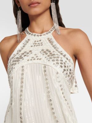 Siidist kleit Isabel Marant valge