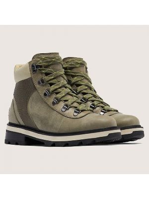 Ботинки Sorel Lennox Hiker Stkd WP, темно-зеленый/бежевый/коричневый