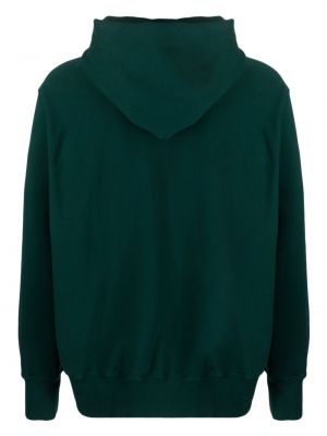 Kokvilnas kapučdžemperis ar kabatām Les Tien zaļš