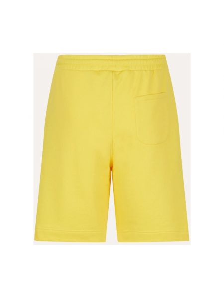 Pantalones cortos deportivos de algodón Ballantyne amarillo
