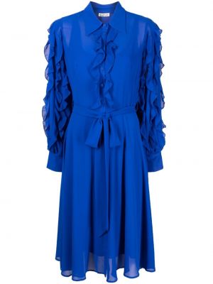 Midi šaty Baruni modré
