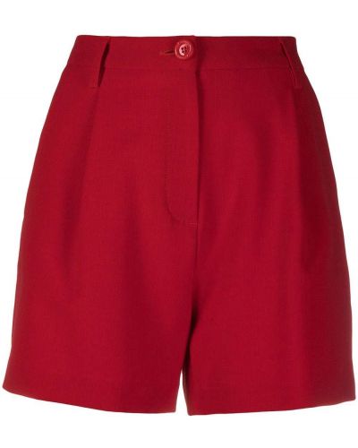 Pantalones cortos de cintura alta Love Moschino rojo