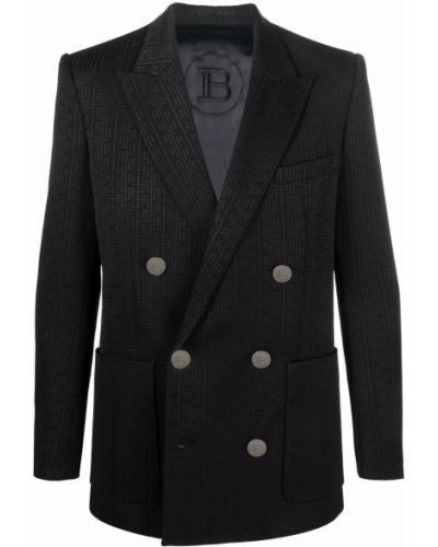 Lang blazer Balmain svart