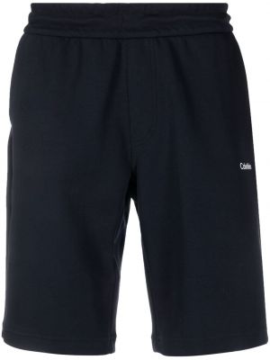 Bermuda kratke hlače s potiskom Calvin Klein modra