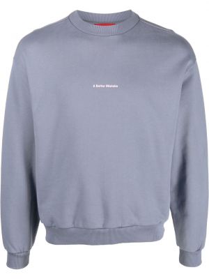 Sweatshirt aus baumwoll mit print A Better Mistake blau