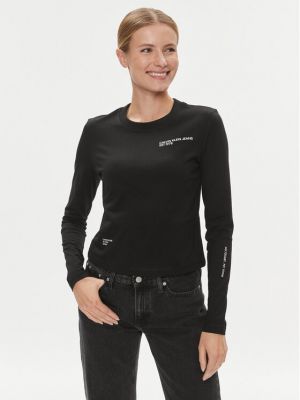 Блуза Calvin Klein Jeans чорна