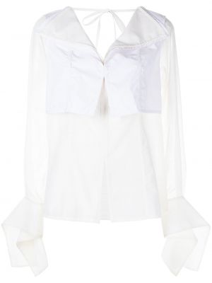 Блузка с завязками длинная 3.1 Phillip Lim, белая