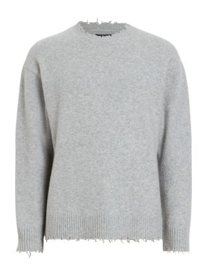 Меланжов пуловер Allsaints сиво