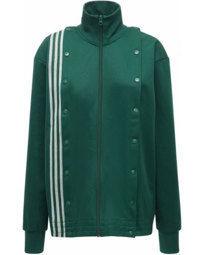 Kurtka na zamek z wysokim kołnierzem Adidas X Ivy Park - zielony
