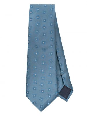 Žakárová květinová hedvábná kravata Giorgio Armani