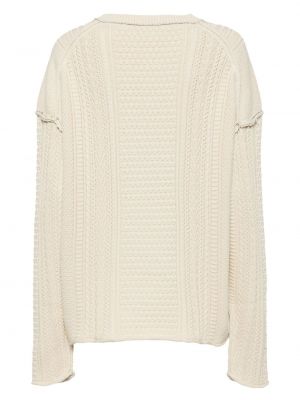Sweter wełniany chunky Ys biały