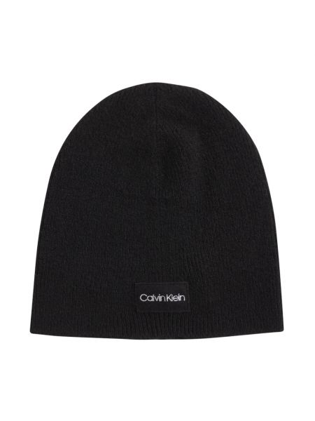 Bonnet en laine Calvin Klein noir