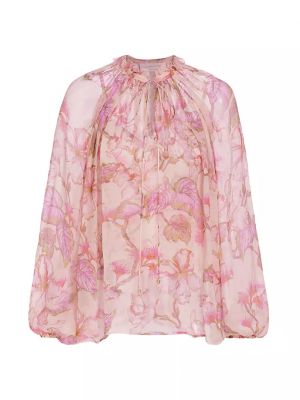 Блузка в цветочек с принтом Zimmermann