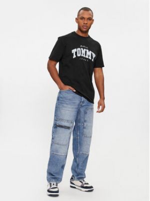 Tričko Tommy Jeans černé