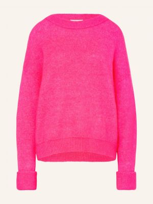 Sweter z alpaki retro American Vintage różowy
