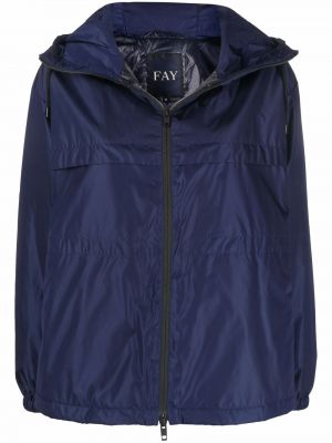 Klasická větrovka na zip s kapucí Fay - modrá
