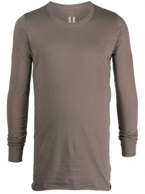 Långärmad t-shirt Rick Owens brun