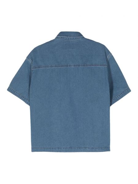 Chemise en jean avec manches courtes Carhartt Wip bleu