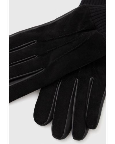 Черные замшевые перчатки Medicine