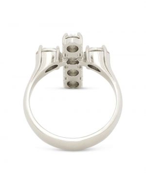 Žiedas su kristalais Dolce & Gabbana sidabrinė