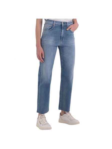 High waist straight jeans Replay blau