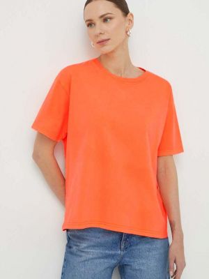 Ретро памучна тениска American Vintage оранжево